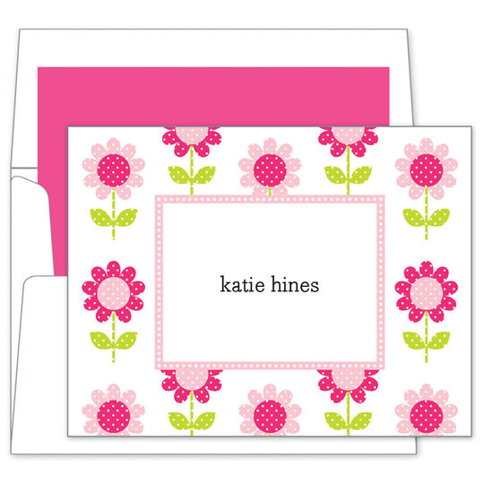 Big Pink Daisy Folded Notes Cards